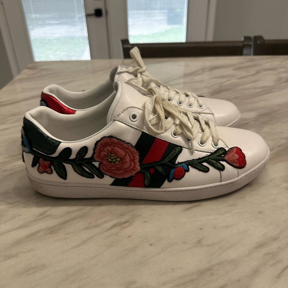 Gucci Ace Embroidered 'Floral'